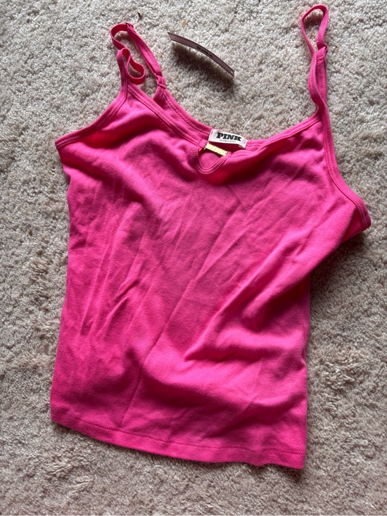 PINK Victoria's Secret Tops - PINK Victoria's Secret Bright Pink Spaghetti Strap Tank